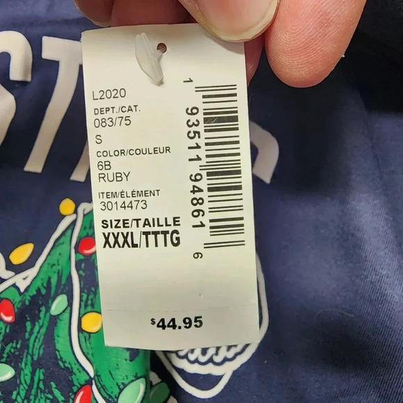 NWT Place Adult Size XXXL, 2 Pc Set Pajamas Christmas Tree-Rex - Picture 14 of 14